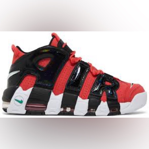 Nike Air More Uptempo GS Lobster I Got Next DV2205 600 Red Black Size 5 - Picture 1 of 5